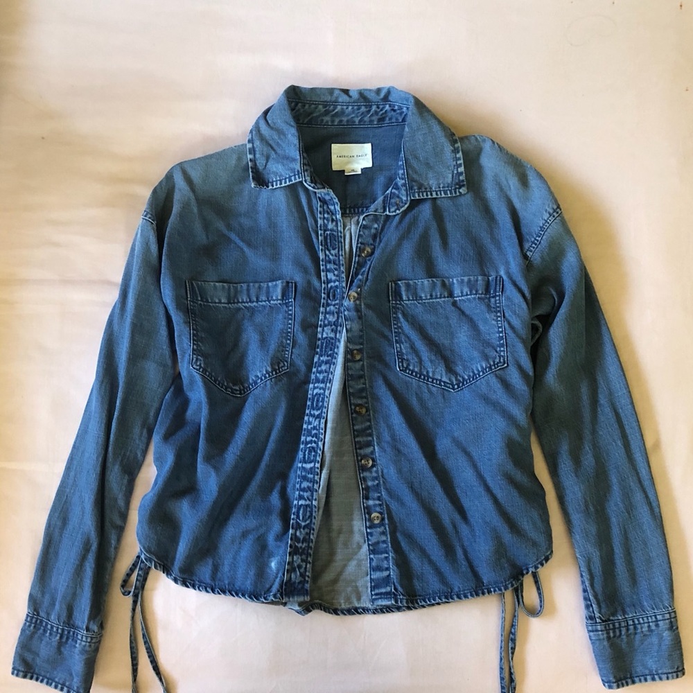 American Eagle denim shirt XXS